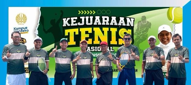 Tim Tenis UNESA dominasi Kejurnas Tenis Antar-Instansi 2024.