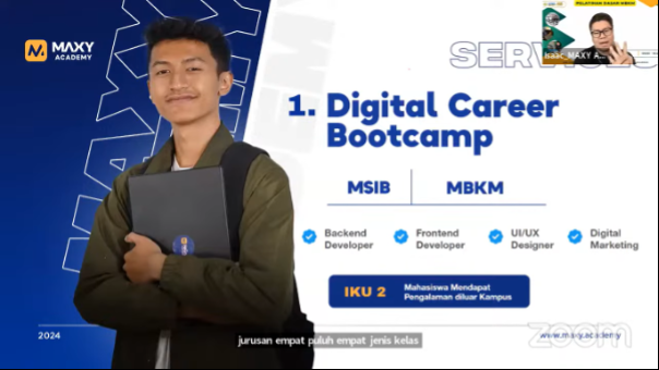 Isaac Munandar, CEO dan Co-Founder MAXY Academy beberkan skema program yang bisa dimanfaatkan mahasiswa melalui skema MBKM.