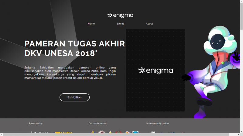 Mahasiswa Dkv Pamer Karya Dalam Enigma Exhibition 2022