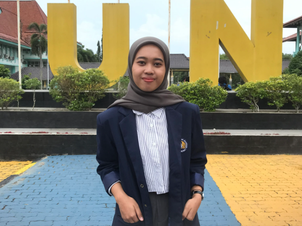 Alfina Damai Yanti, mahasiswa Ilmu Komunikasi (Ikom) lolos program PMM 2024.