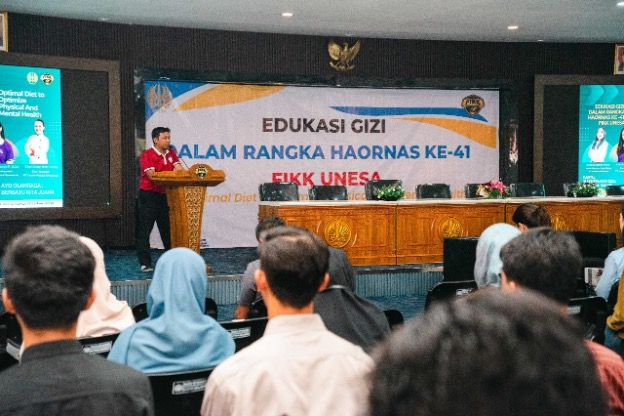 Ketua panitia Edukasi Gizi menekankan pentingnya kegiatan ini untuk meningkatkan kualitas kesehatan mahasiswa, dan masyarakat pada umumnya.