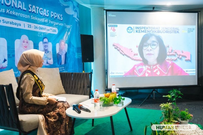 Sesi penguatan bersama Chatarina Muliana Girsang yang hadir secara daring.