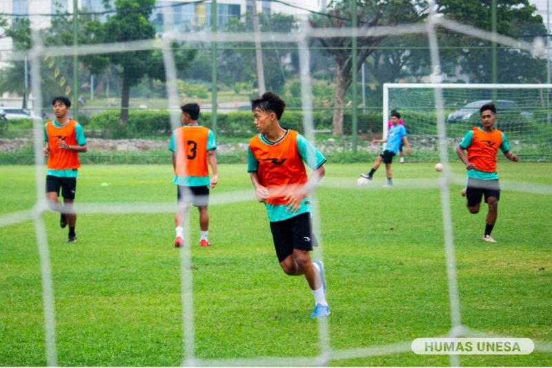 Skuad muda UNESA FC jalani sesi latihan persiapan memasuki LIGA 4.